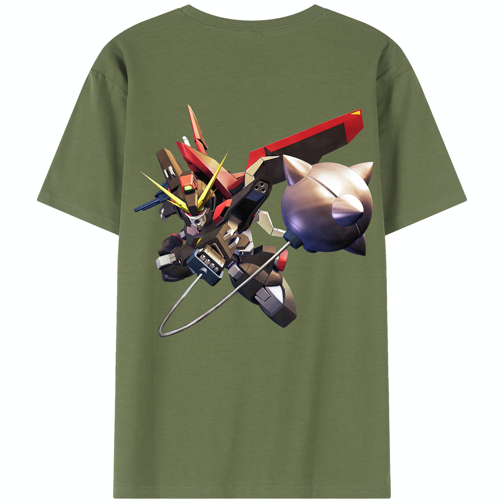 （画像用） 機動戦士ガンダム Mobile Suit Gundam 綿100％半袖Tシャツ（背面プリント）